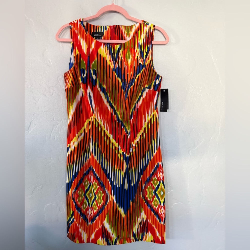 Alyx Colorful Geometric Midi Dress (A26)